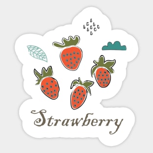 Strawberries Sticker